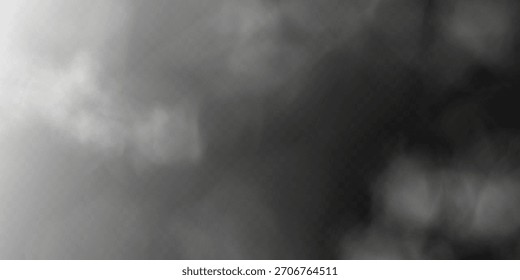 Nube de vapor oscura aislada PNG transparente.