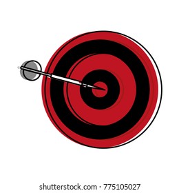 Isolated dartboard design