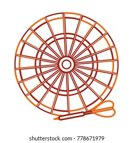 Isolated dartboard design