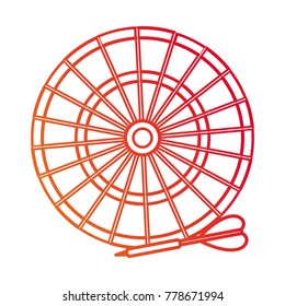 Isolated dartboard design
