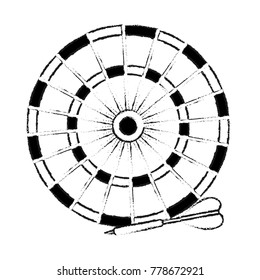 Isolated dartboard design