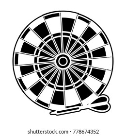 Isolated dartboard design