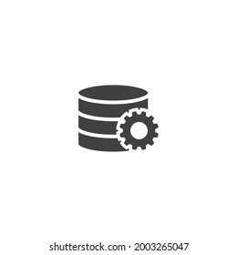 isolated database sign icon, vector illustration