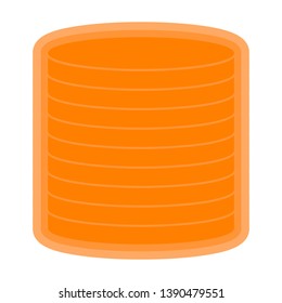 Isolated database symbol on white background - Vector