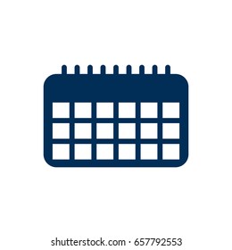 Isolated Date Icon Symbol On Clean Background. Vector Calendar Element In Trendy Style.