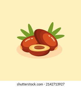 Isolated dates simple vector logo design
