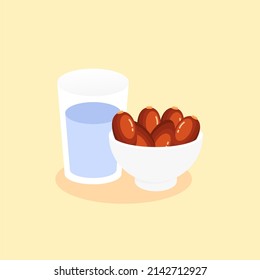 Isolated dates and water simple vector logo design