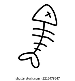 Isolated death fish pet toy icon Vector illustration