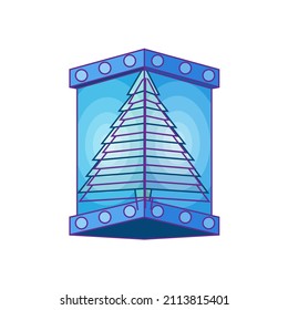 Isolated decorated christmas lanterns Vector illustration design