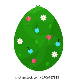 Isolated decorated easter egg icon - Vector illustration