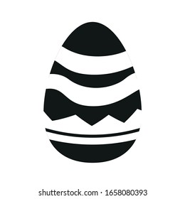 Huevos de Pascua decorados aislados. Temporada de Pascua - Vector
