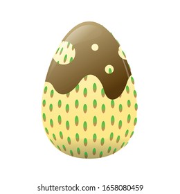 Isolated decorated easter eggs. Easter season - Vector