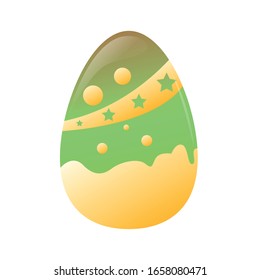 Isolated decorated easter eggs. Easter season - Vector