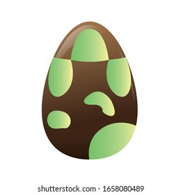 Isolated decorated easter eggs. Easter season - Vector