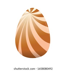 Huevos de Pascua decorados aislados. Temporada de Pascua - Vector