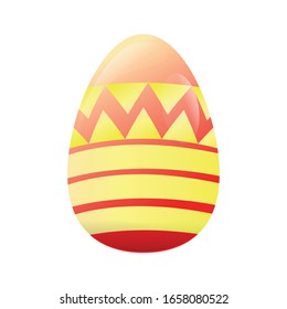 Isolated decorated easter eggs. Easter season - Vector