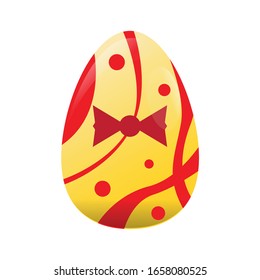 Isolated decorated easter eggs. Easter season - Vector
