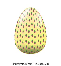 Isolated decorated easter eggs. Easter season - Vector