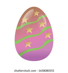 Isolated decorated easter eggs. Easter season - Vector