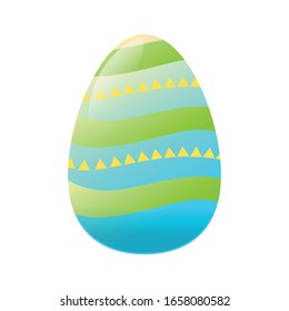 Isolated decorated easter eggs. Easter season - Vector