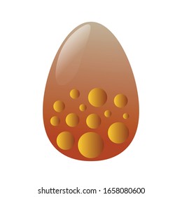 Isolated decorated easter eggs. Easter season - Vector