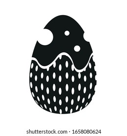 Isolated decorated easter eggs. Easter season - Vector