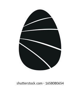 Huevos de Pascua decorados aislados. Temporada de Pascua - Vector