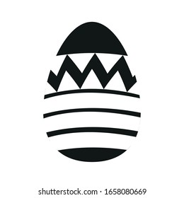 Huevos de Pascua decorados aislados. Temporada de Pascua - Vector