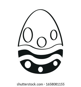 Isolated decorated easter eggs. Easter season - Vector