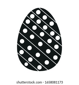 Isolated decorated easter eggs. Easter season - Vector