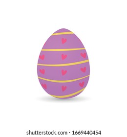Isolated decorated easter eggs. Easter season - VEctor