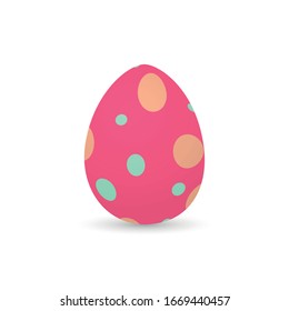 Isolated decorated easter eggs. Easter season - VEctor