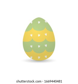 Isolated decorated easter eggs. Easter season - VEctor