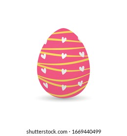 Isolated decorated easter eggs. Easter season - VEctor