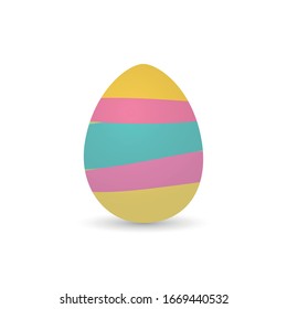 Isolated decorated easter eggs. Easter season - VEctor