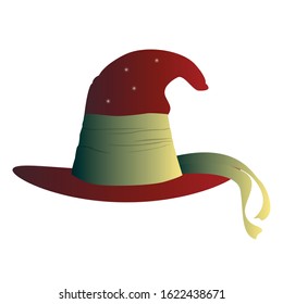 Isolated decorated hat for mardi gras - Vector