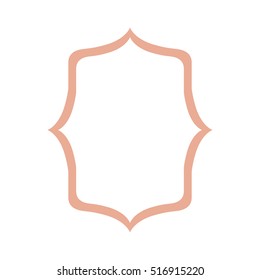 Isolated decoration frame design