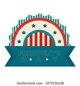 Isolated decoration presidents day american presidents USA icon- Vector