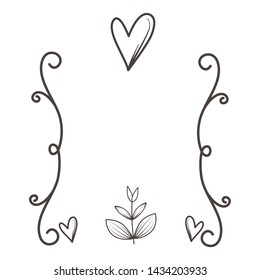 Isolated decoration wreath design vector illustrator
