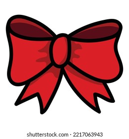 Isolated Decorative Bow Vector Illustration