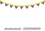 Isolated decorative bunting flag vector