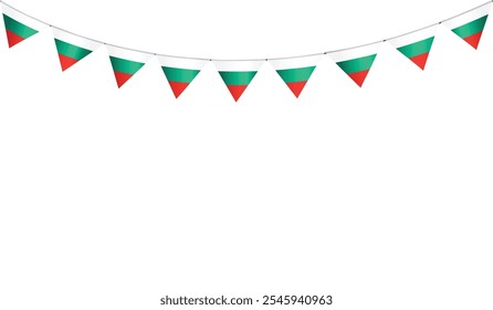 Isolated decorative bunting flag vector