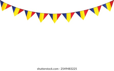 Isolated decorative bunting flag vector