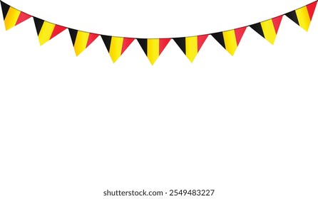 Isolated decorative bunting flag vector