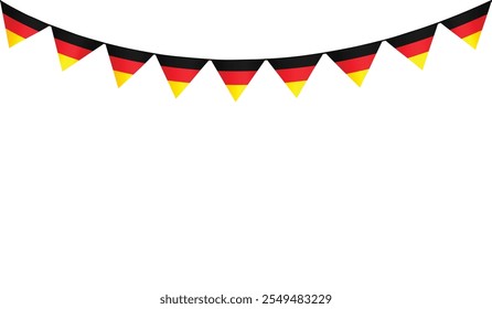 Isolated decorative bunting flag vector