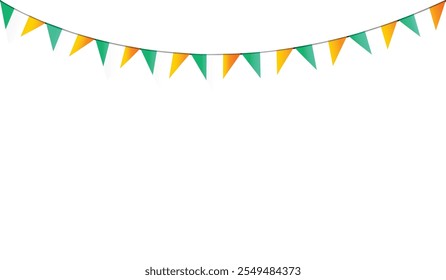 Isolated decorative bunting flag vector