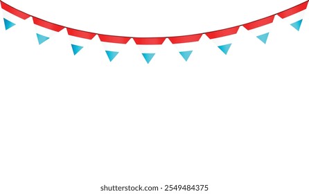 Isolated decorative bunting flag vector