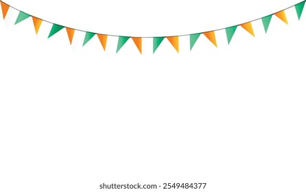 Isolated decorative bunting flag vector