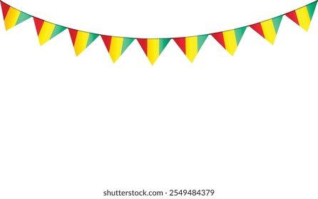 Isolated decorative bunting flag vector