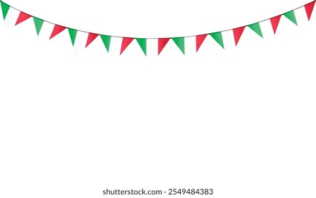 Isolated decorative bunting flag vector